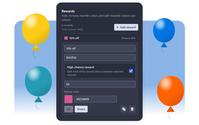Configure Weighted Rewards