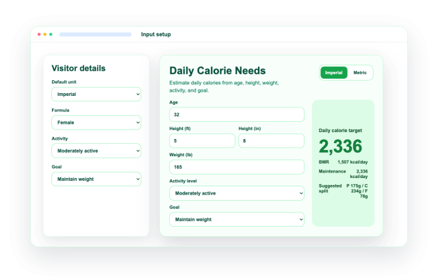 Start With Visitor-Friendly Inputs