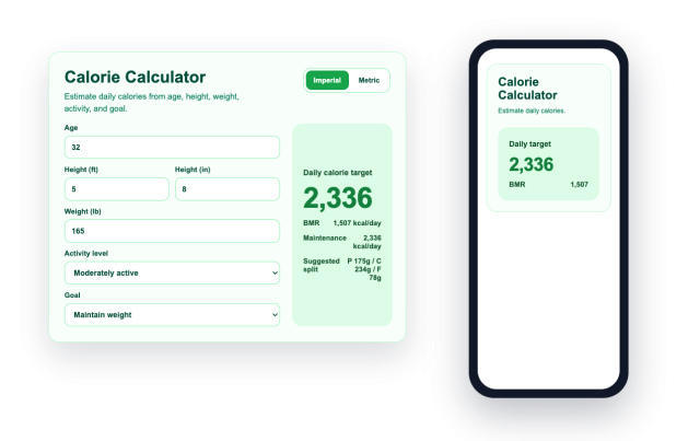 Style and Place the Calculator Anywhere