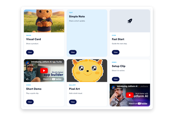Create a Grid Widget for Your Website