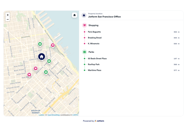 Show Nearby Places by Category