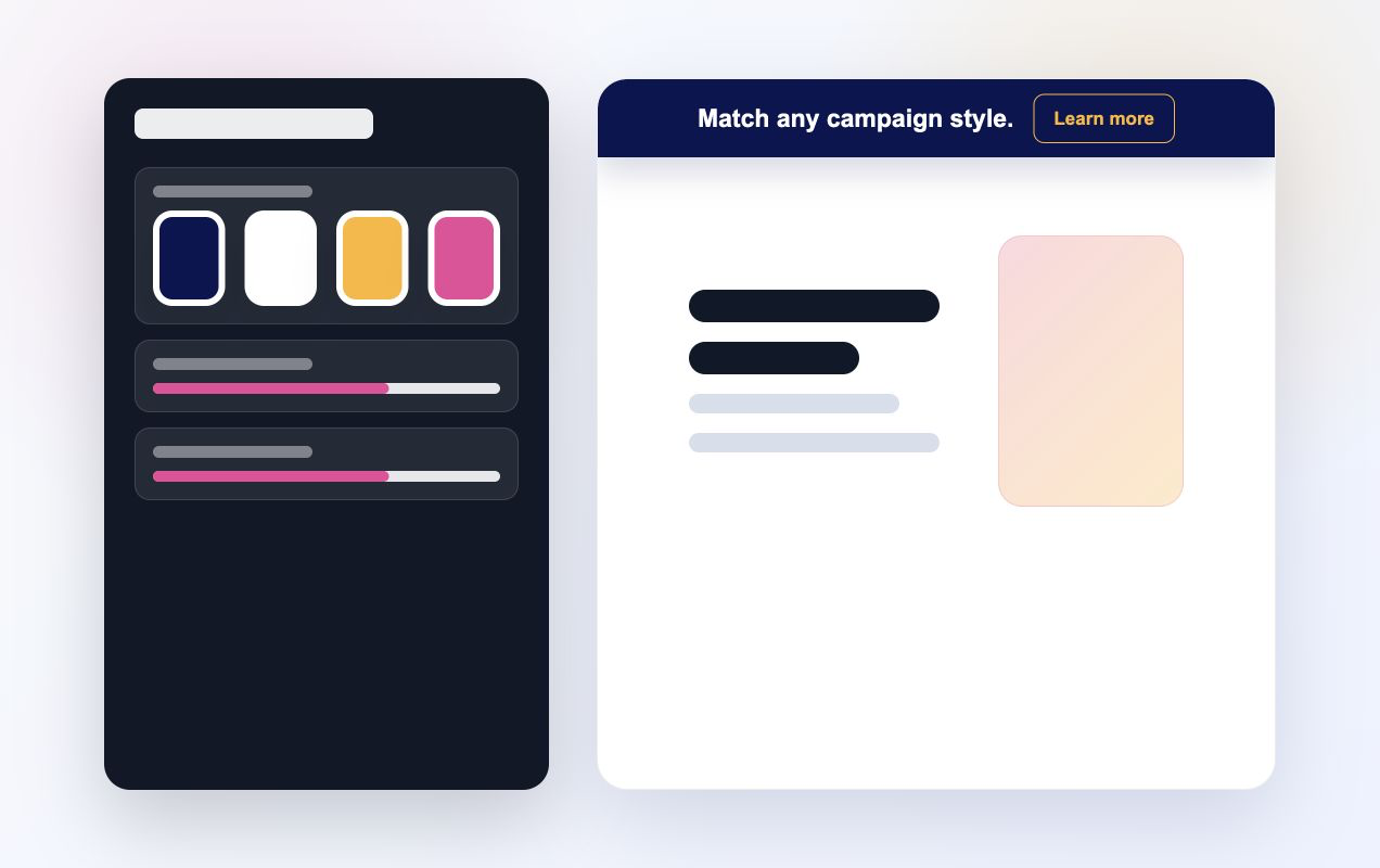 Match your website style