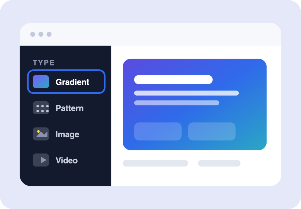Pick a background type