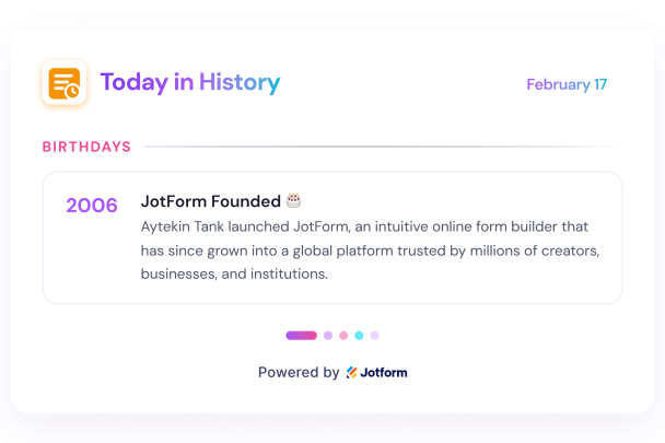 Create Your Own Today in History Widget in Seconds for Your Website