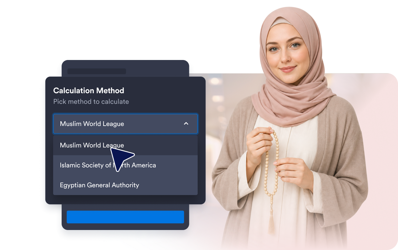 Show accurate prayer times