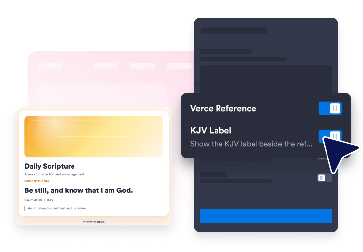 Display Scripture content