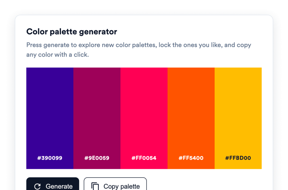 Color Palette Widget
