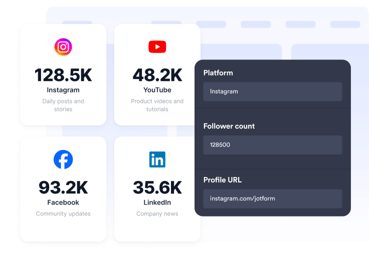 Add social profiles