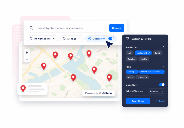 Let Visitors Search and Filter Stores