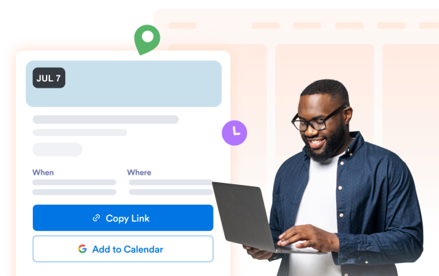 Open detailed event popups