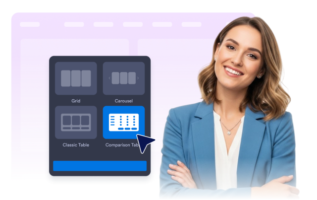 Switch Between Pricing Layouts