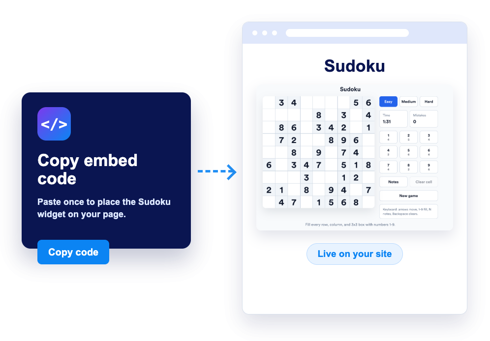 Embed it on your site