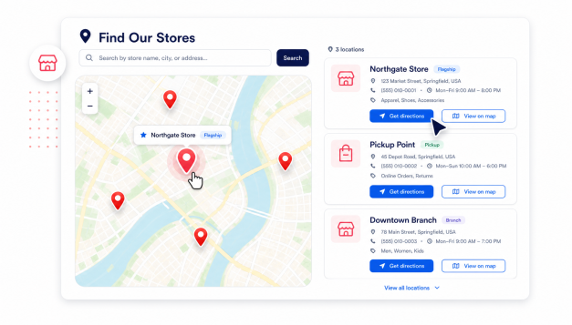 Retail Store Locator Example