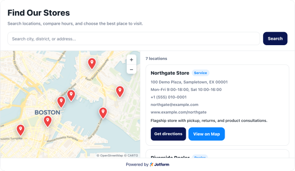 Create Your Own Store Locator Widget in Seconds for Your Website