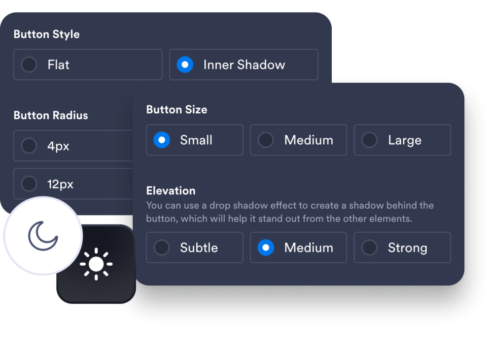 Customize the button styling