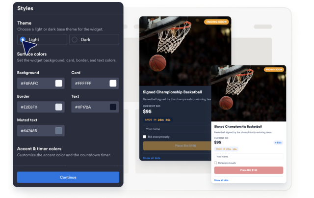 Choose Layouts and Custom Styles