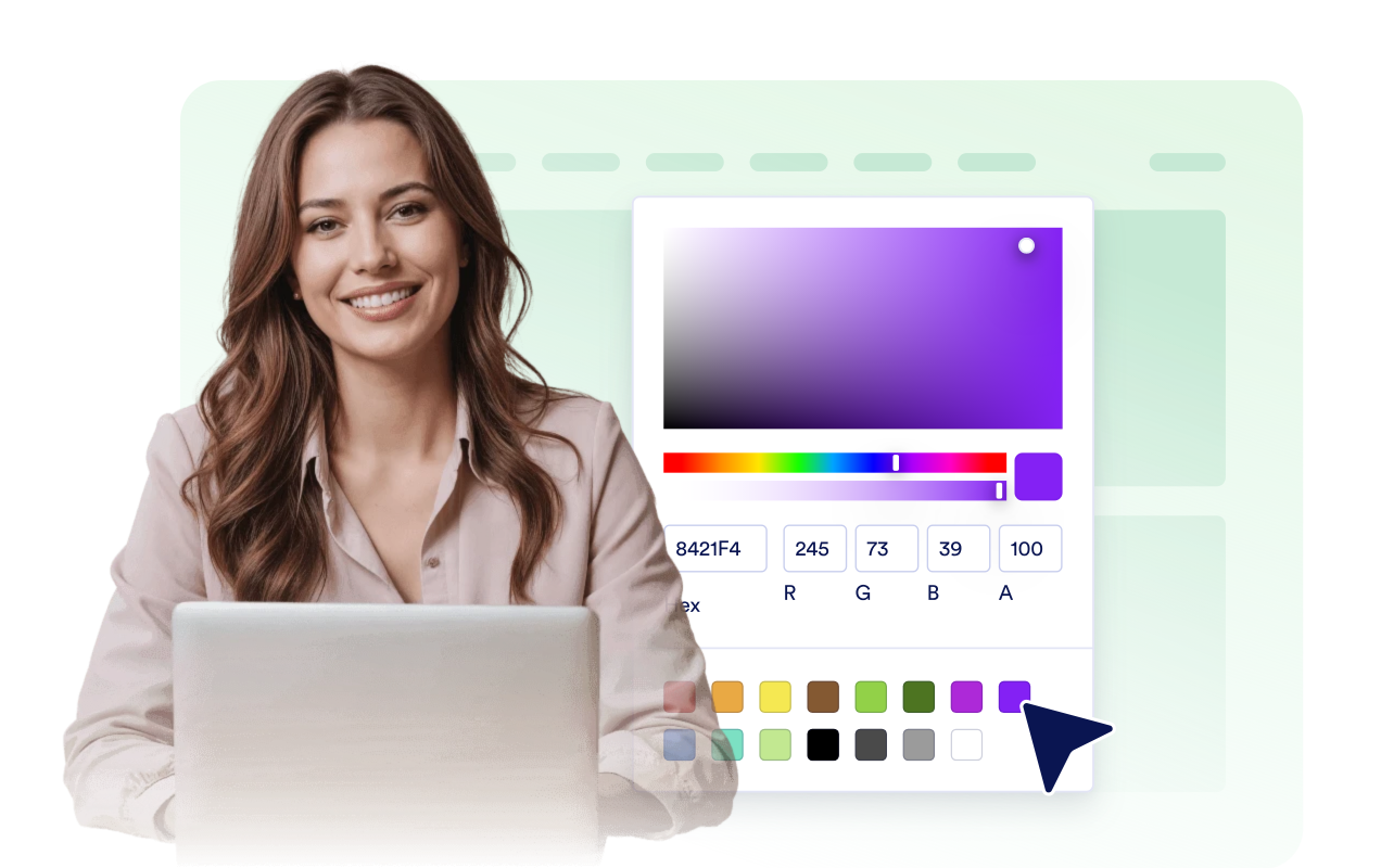 Match your website design