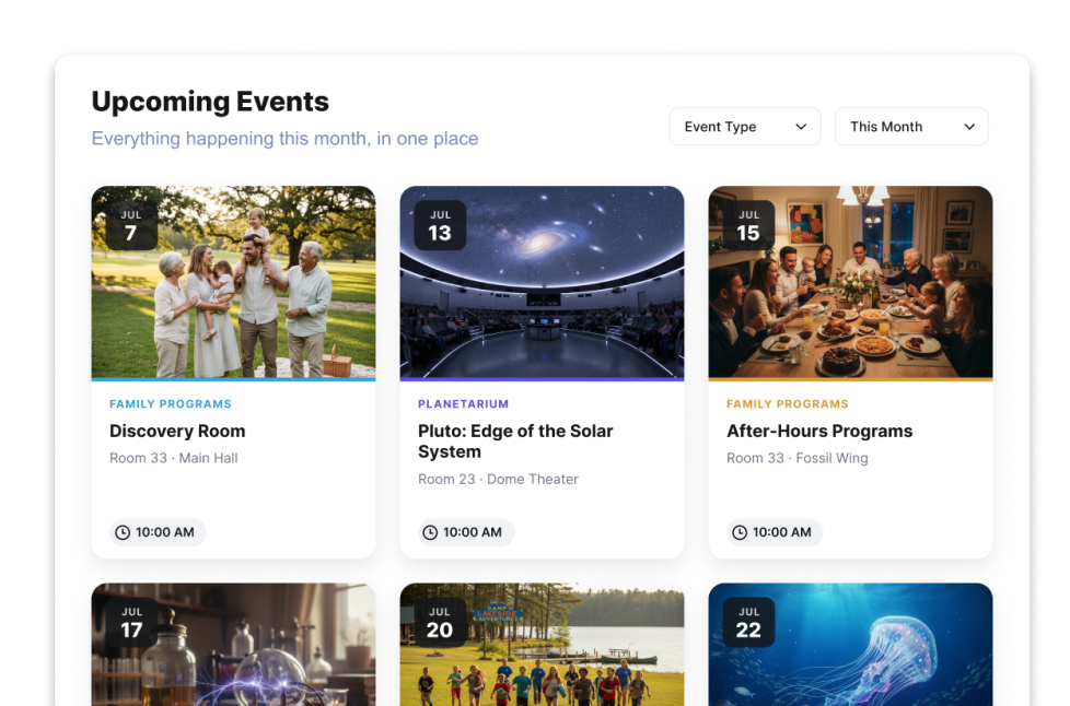 Event Calendar Widget