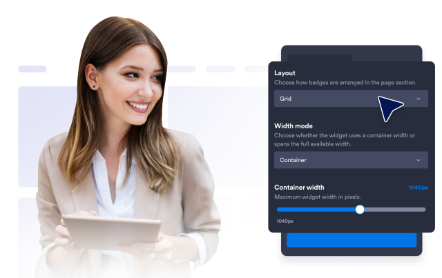 Responsive section layouts