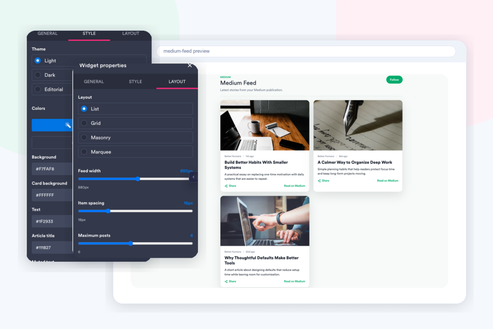 Customize the reading experience