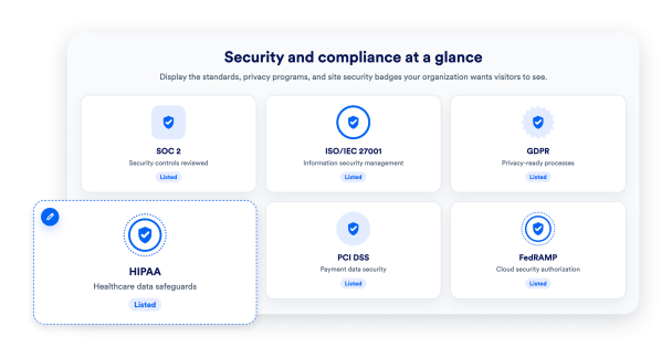 Security Widget Features