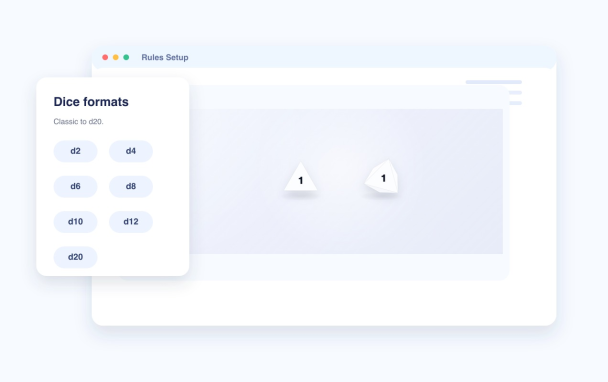 Build a Dice Game Widget that matches your rules
