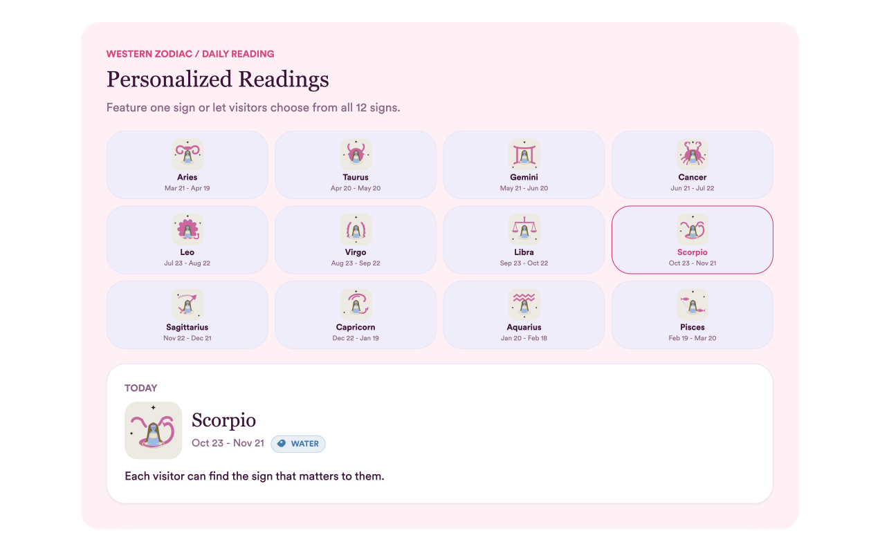 Personalize every reading