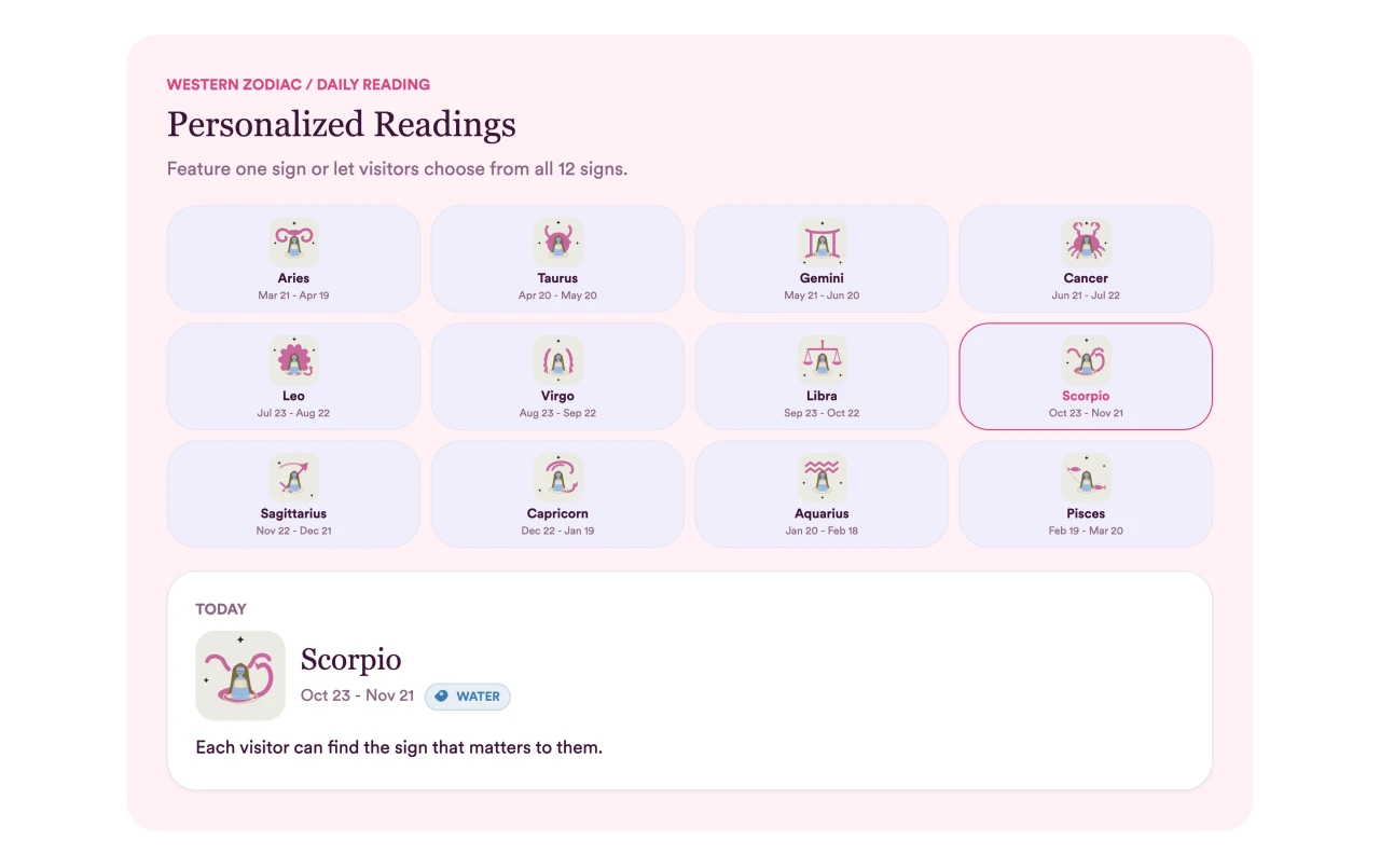 Personalize every reading