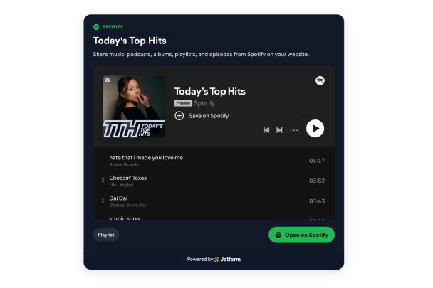 Create a Custom Spotify Widget for Your Website