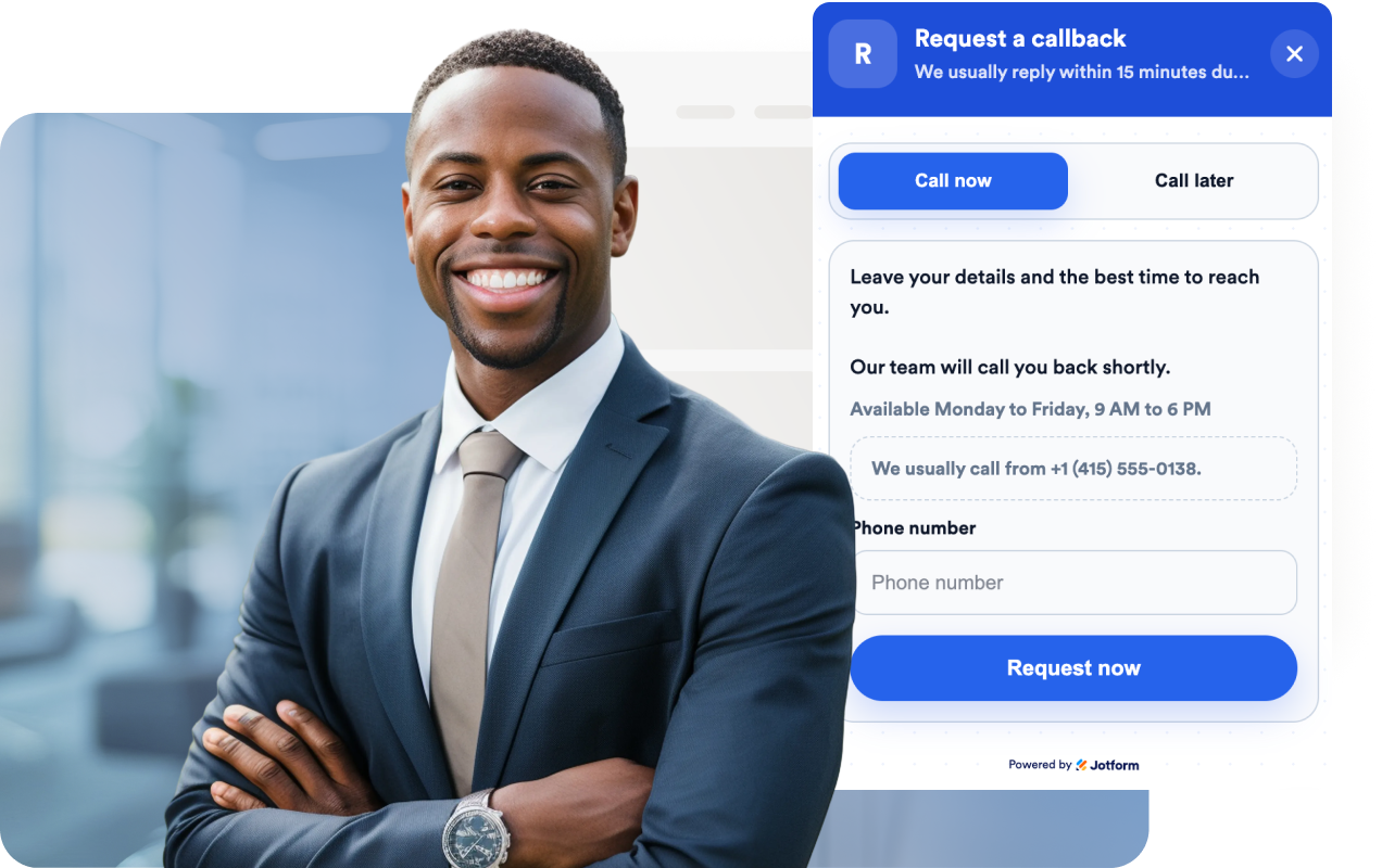 Collect callback requests in a floating panel