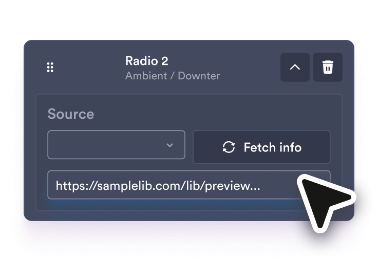Add your radio stations