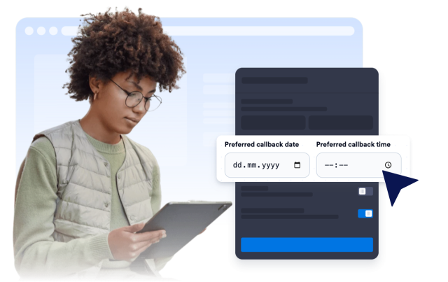 Let visitors choose a preferred date and time