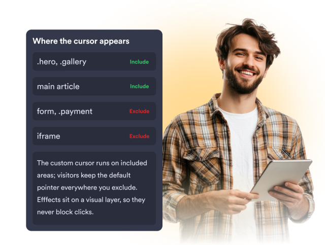 Control Where the Cursor Runs