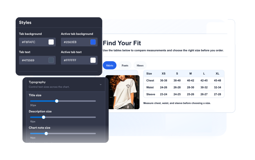 Customize the guide