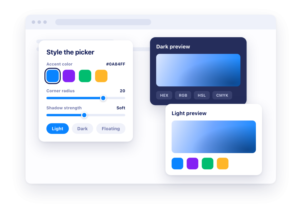 Customize the picker