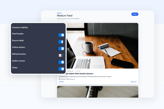 Control every article preview