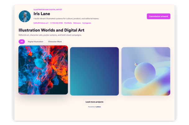Create Your Own Portfolio in Seconds for Your Website