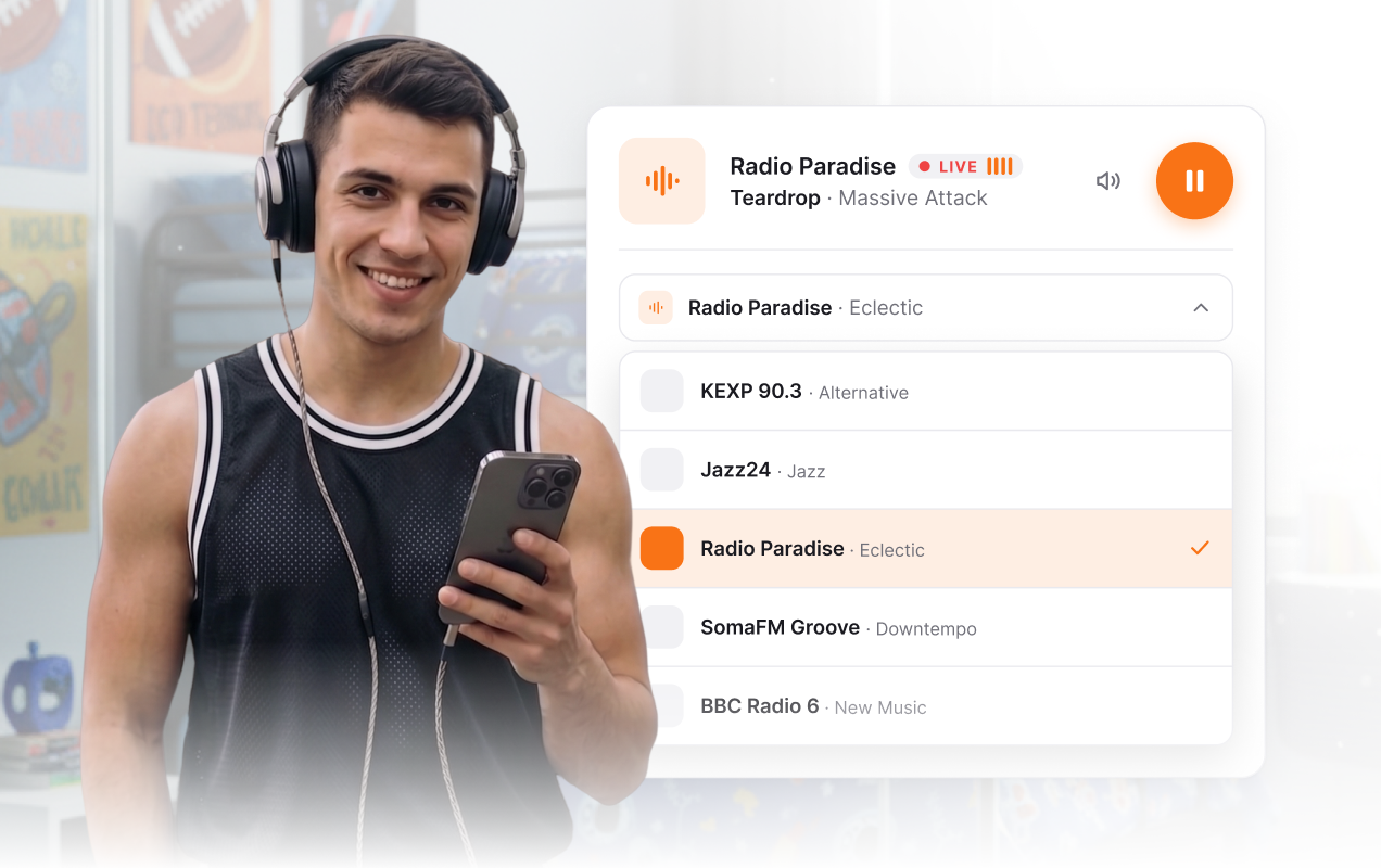 Let listeners switch stations