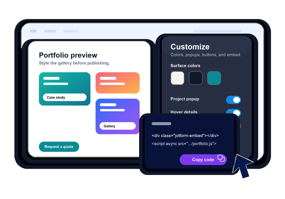 Customize and embed