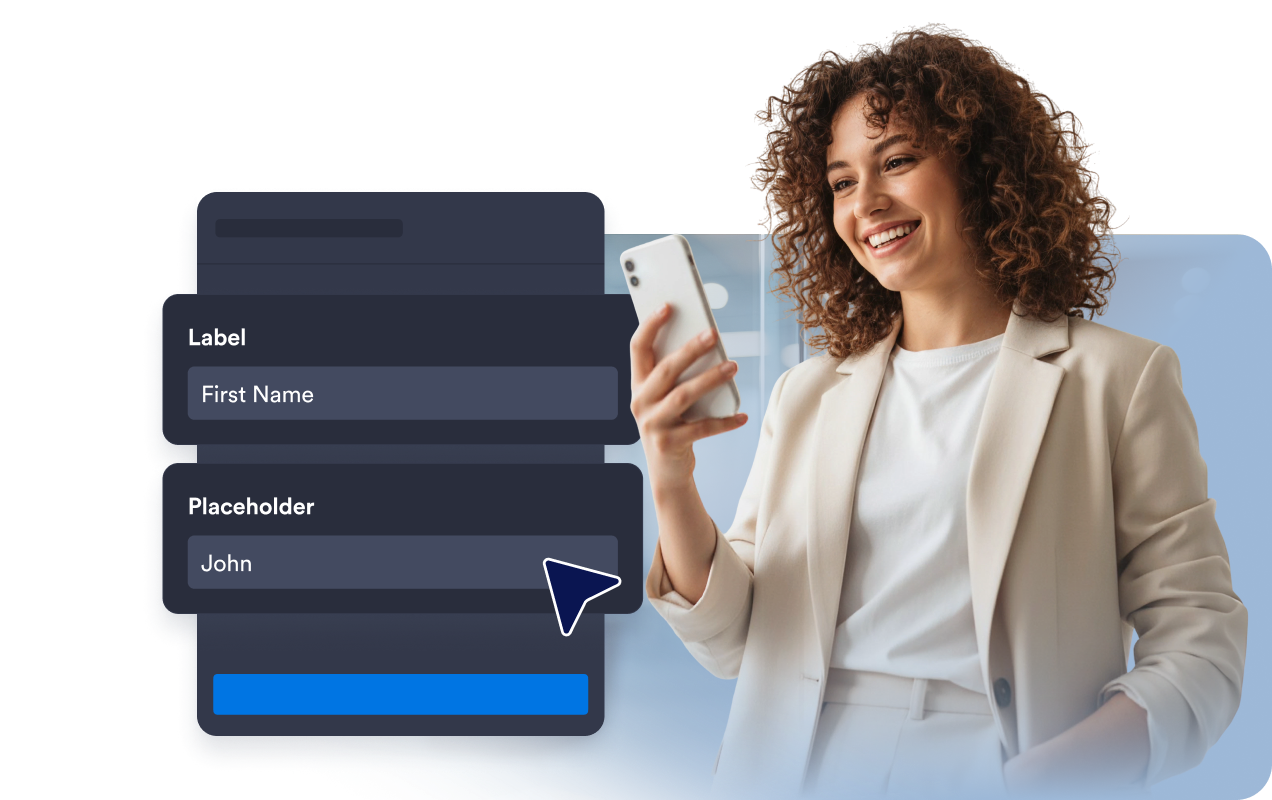 Customize the fields visitors complete