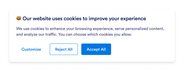 Customize How Visitors Manage Cookie Consent