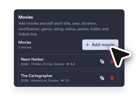 Add movies
