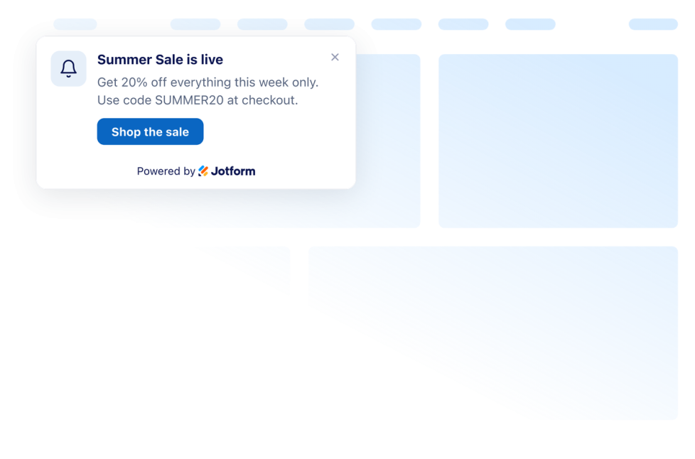 Browser Notification Widget