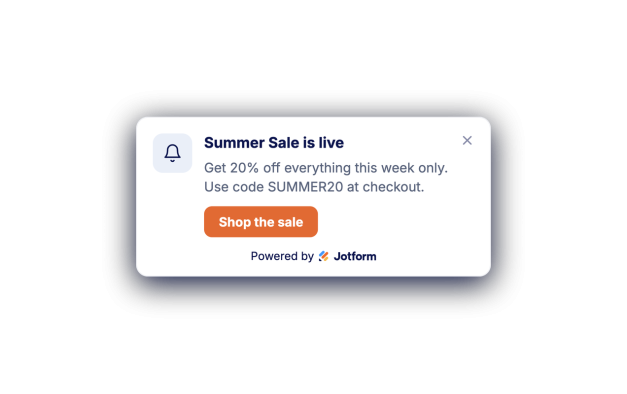 Sale and Discount Notification