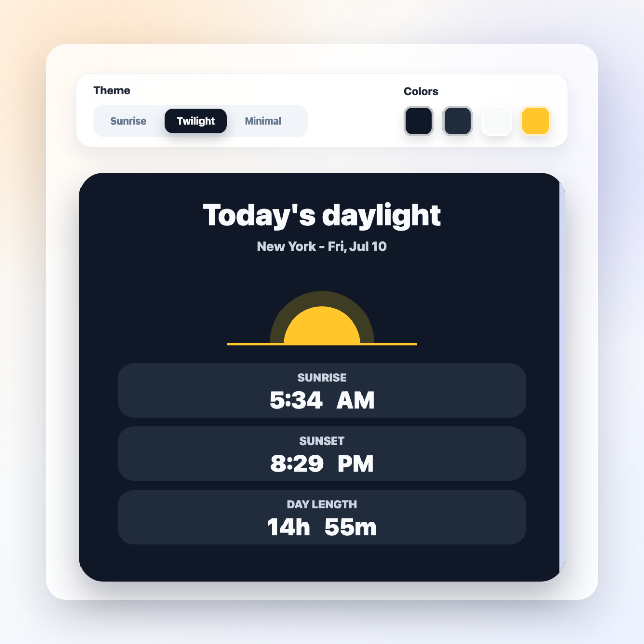Match your website design