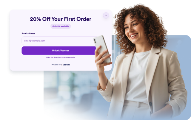 Unlock Voucher Codes After Email Entry