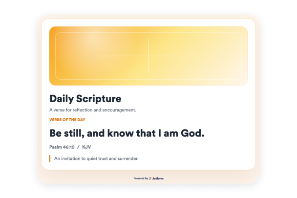 Create Your Own Bible Verse Widget in Seconds for Your Website