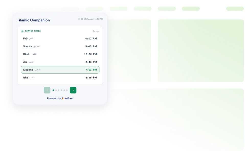 Islamic Widget