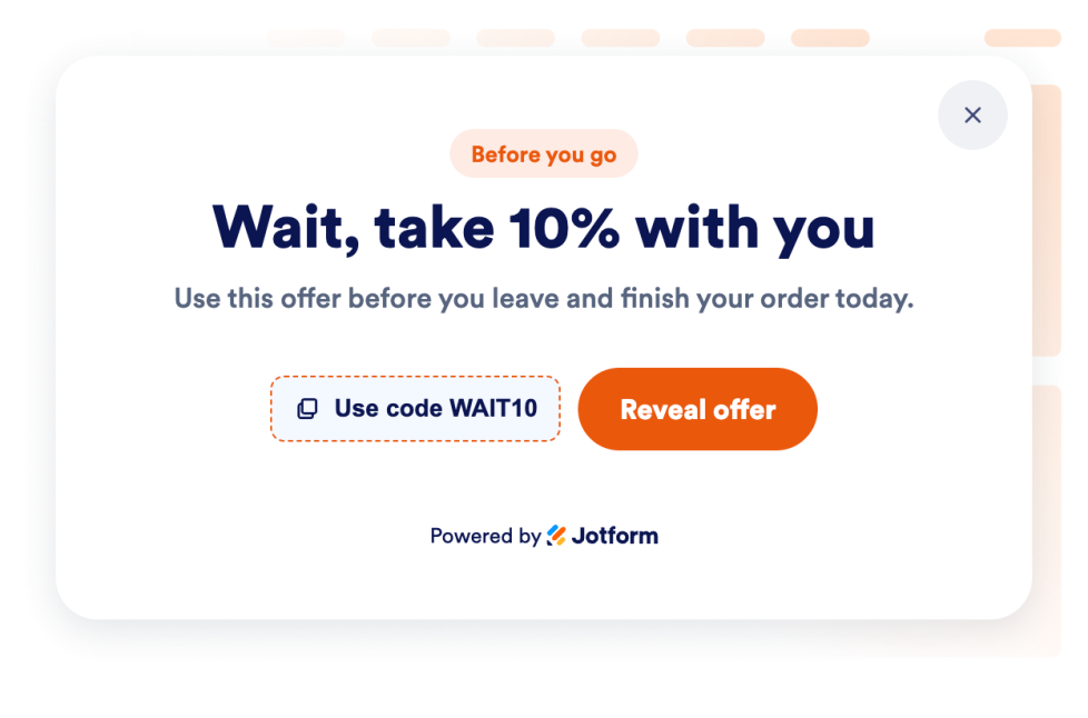 Exit Intent Popup