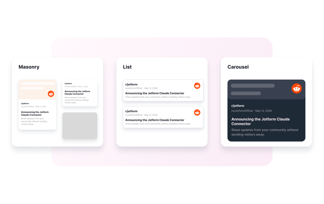 Choose a layout for discussion-heavy pages